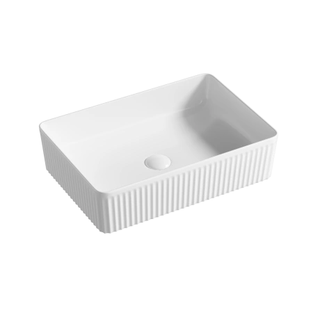 Раковина накладная (50х34) Gid Geometrico D1481, белый