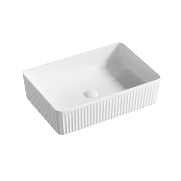 Раковина накладная (50х34) Gid Geometrico D1481, белый