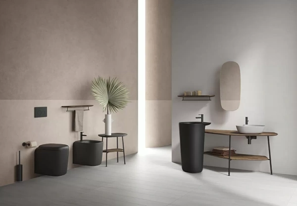 Подвесной безободковый унитаз Vitra Plural Rim-Ex 7830B483-0075 черный