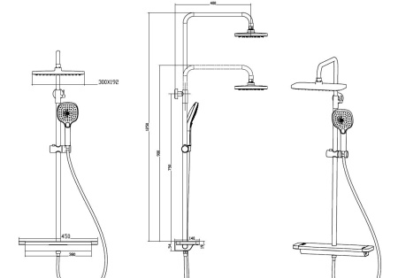 Душевая система Savol SK-H3145H