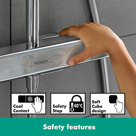 Душевая система с термостатом Hansgrohe Croma E Showerpipe 280 1jet 27630000 хром