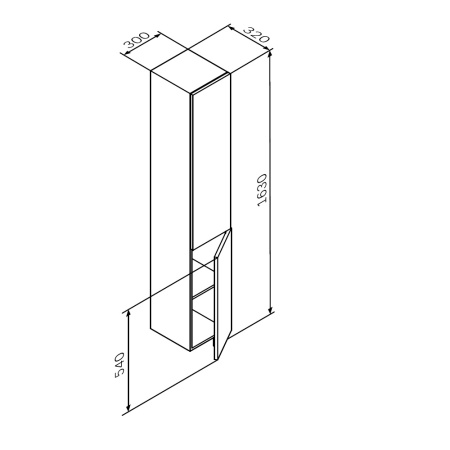 Пенал 30 Am.Pm Gem M90CHR0306GM