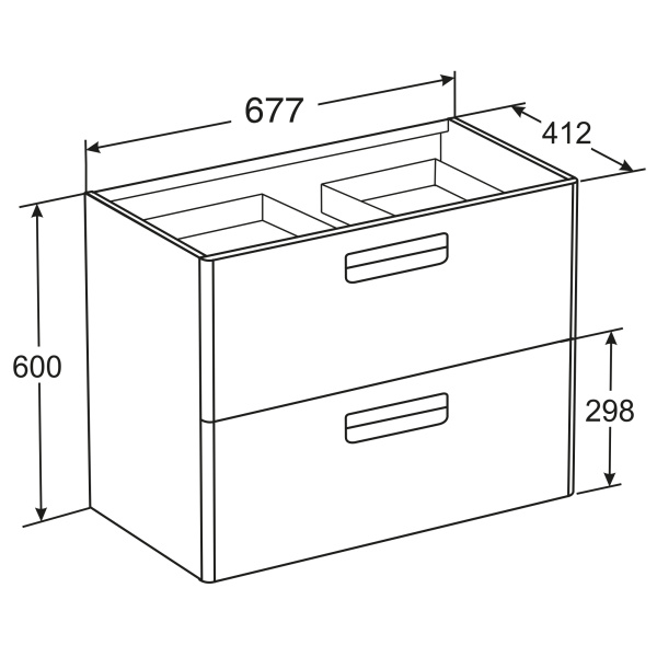 Тумба под раковину Roca The Gap 70 тиковое дерево ZRU9302837