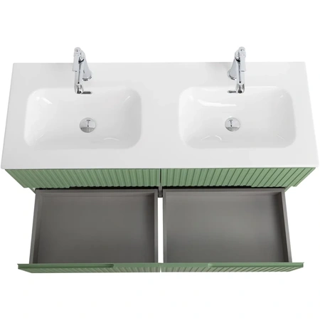 Тумба под раковину Cezares DUET-N-1200-4C-SO-2-PS-P Фисташковый софт