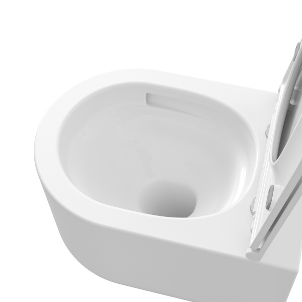 Унитаз подвесной безободковый Grossman  GR-4416SQ с сиденьем микролифт