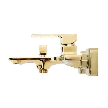 Смеситель для ванны BelBagno LUCE LUC-VASM-ORO с душевым гарнитуром