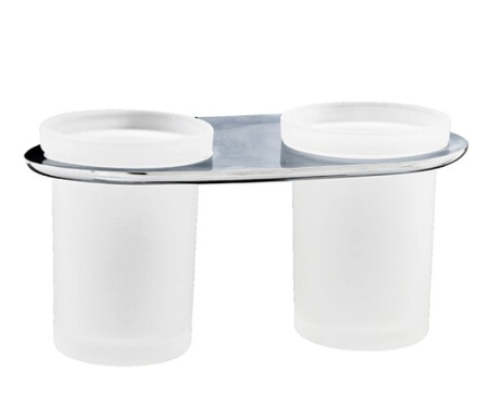 Стакан для зубных щеток двойной WasserKRAFT Kammel K-8328D