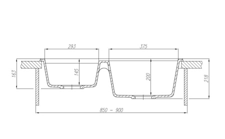 Кухонная мойка Aquaton Делия 78 DBL 1A723132DE280 кофе