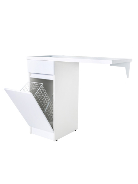 Тумба напольная с левой раковиной 100 см под стиральную машину Orange Sistema STK-40TUW+RAL белый