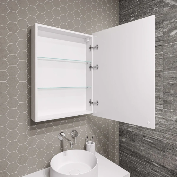 Зеркало-шкаф (60х80) Grossman Меркадо 206018 с LED подсветкой правая