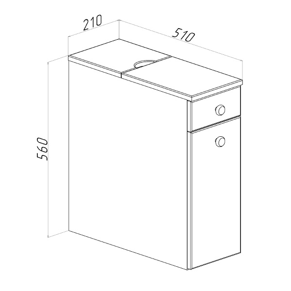 Комод Runo Комбо 21 (00-00000532)