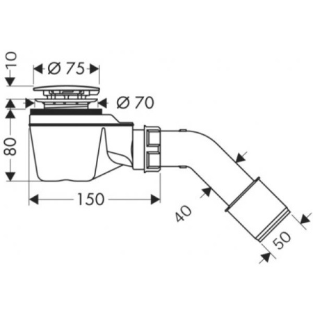 Полный сливной набор Hansgrohe Staro 60056000