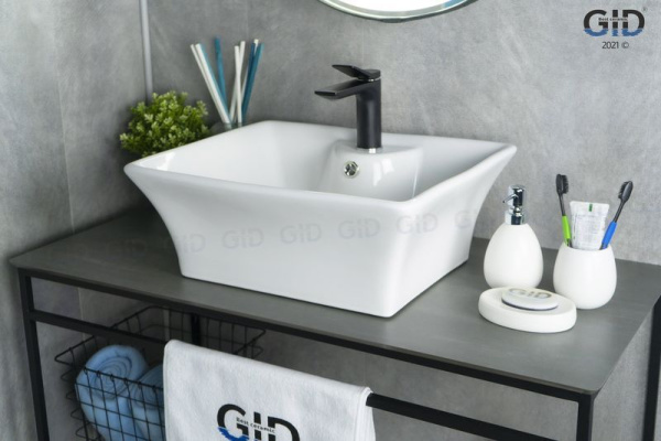 Раковина накладная (49х41) Gid N9108