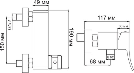 Смеситель для душа WasserKRAFT Aller 1062