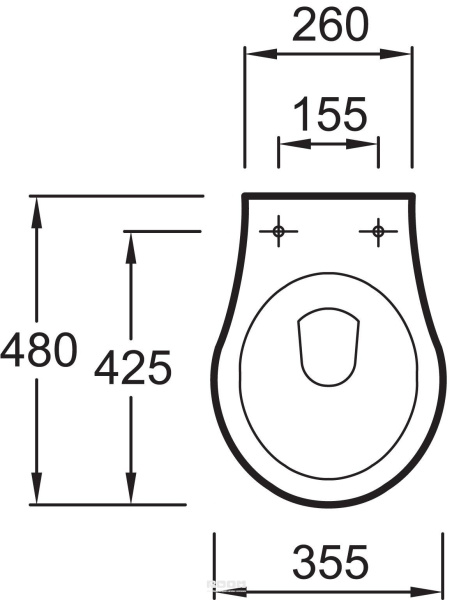 Крышка-сиденье Jacob Delafon Odeon E4304-00 Крышка-сиденье Jacob Delafon Odeon E4304-00