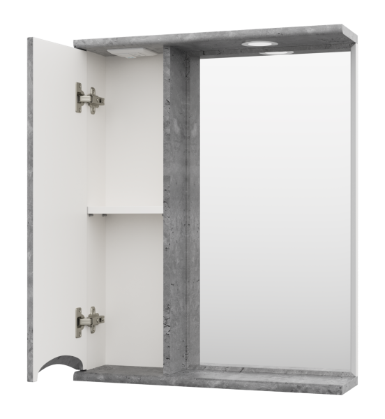 Зеркало-шкаф (60х75) Misty Атлантик 60 левый П-Атл-4060-050Л