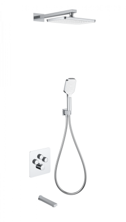 Душевая система с термостатом встраиваемая WONZON & WOGHAND, хром WW-B4005-CR