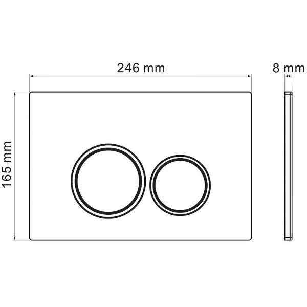 Комплект унитаза с инсталляцией Grossman Galaxy 97.4455SQC.01.000 с клавишей смыва