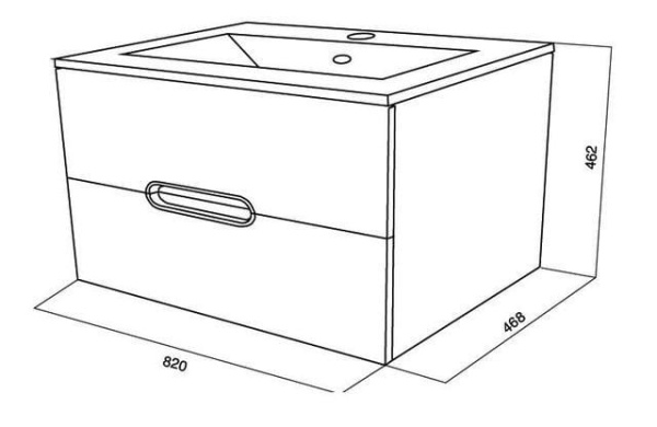 Тумба с раковиной AM.PM Spirit M70-FUX0802-WC0802