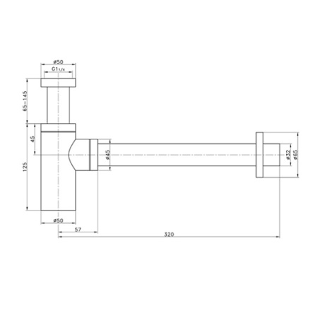 TVC00000400061Сифон для раковины Villeroy & Boch Universal TVC00000400061