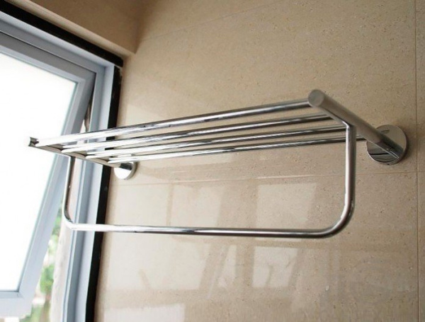 Полка для полотенец с вешалкой для полотенец Grohe Bau Cosmopolitan 40462001 Полка для полотенец с вешалкой для полотенец Grohe Bau Cosmopolitan 40462001