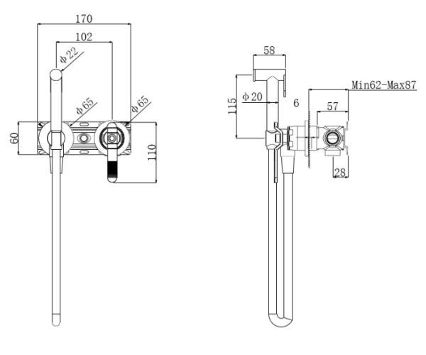 Гигиенический набор Bronze de Luxe 1760'S Loft  3253CG Гигиенический набор Bronze de Luxe 1760'S Loft  3253CG