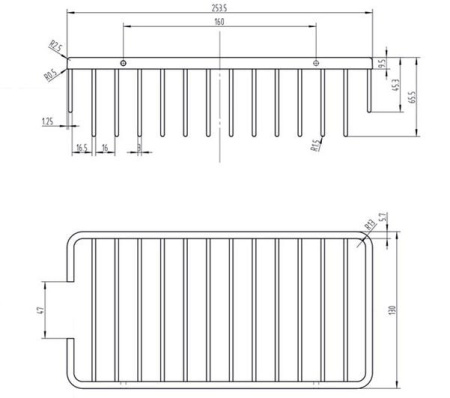 Полка Zorg Antic AZR U-1 BR