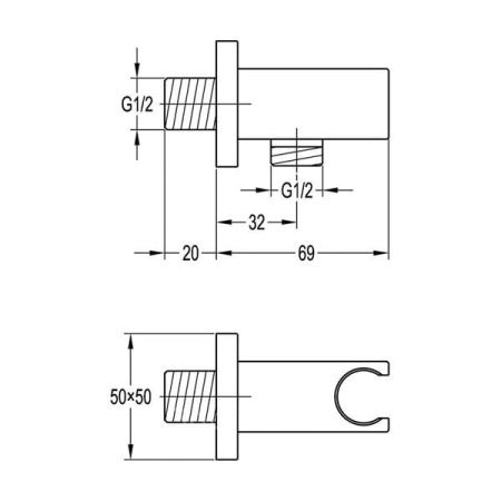 Шланговое подключение Cezares CZR-AI9-01