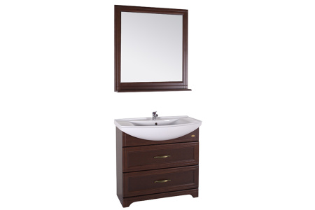 Зеркало (85х95)  ASB-Woodline Берта 85 10121 (коричневый)