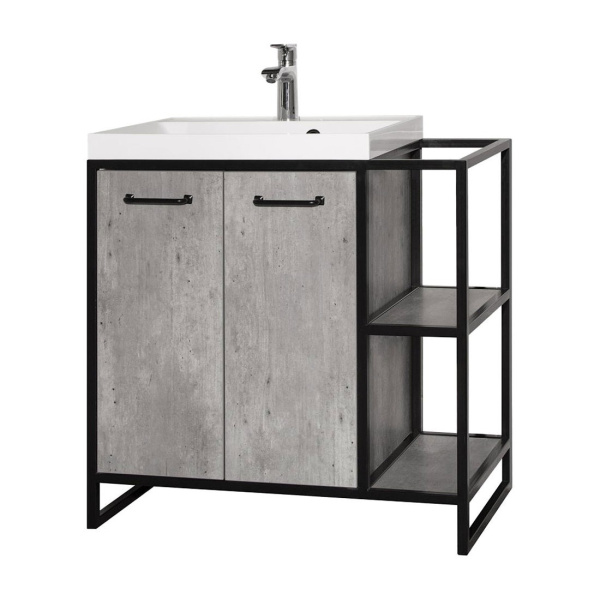 Тумба под раковину напольная Style Line ЛОФТ 60 ЛС-000010019 серый