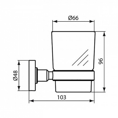 Стакан с держателем Ideal Standard IOM A9120AA