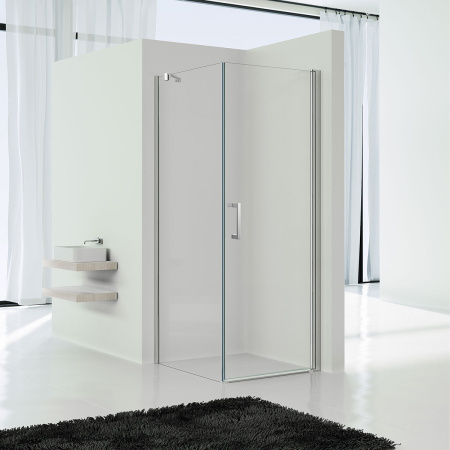 Душевой уголок Vincea  Orta VSR-1O8080CL  (80х80) хром, стекло прозрачное