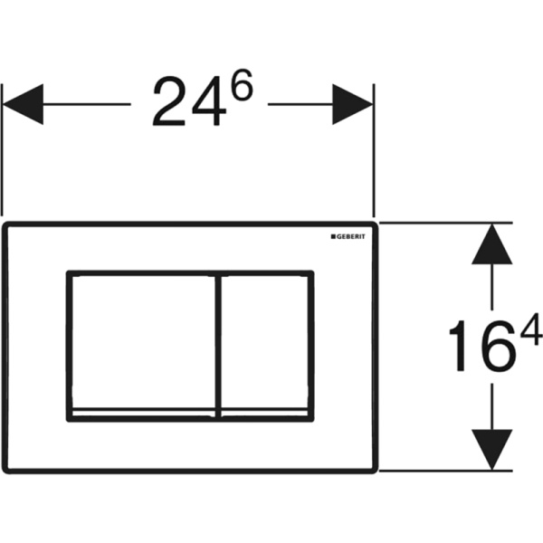 Клавиша смыва Geberit Delta30 115.137.21.1