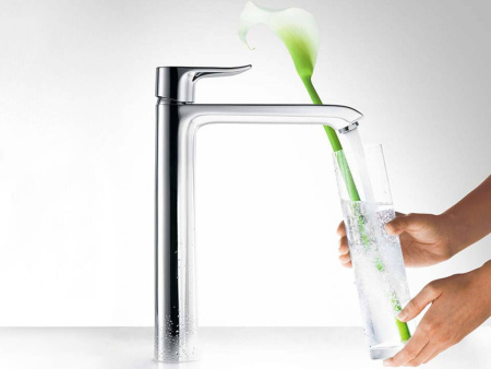 Смеситель для раковины без донного клапана Hansgrohe Metris 31184000 хром