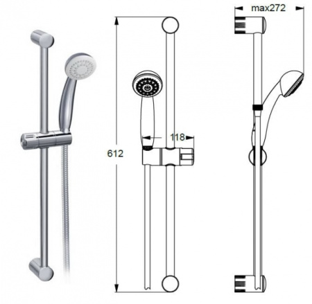 Душевой комплект Vidima Сева Джет BA187AA