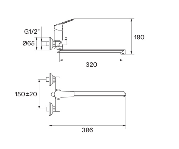 Смеситель для ванны Santek Венга  WH5A12003C001
