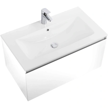 Тумба без раковины Art&Max Latina AM-Latina-800-1C-SO-BM белый матовый