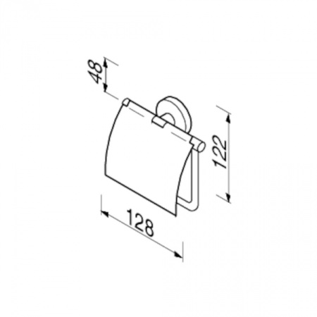 Бумагодержатель Geesa Nemox 916508-02