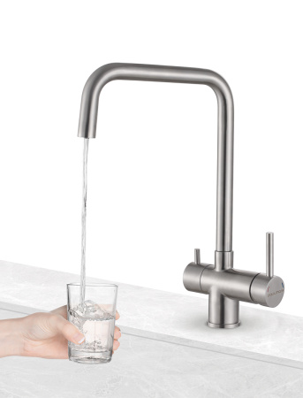 Смеситель для кухни с подключением к фильтру  Paulmark Wetter We213030-SS