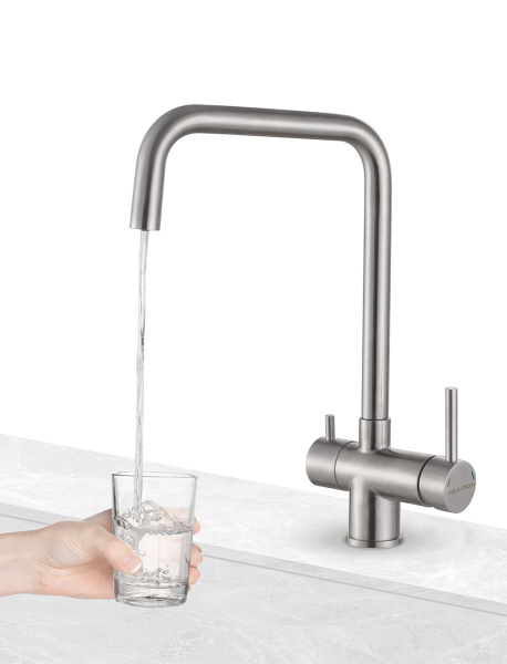 Смеситель для кухни с подключением к фильтру  Paulmark Wetter We213030-SS