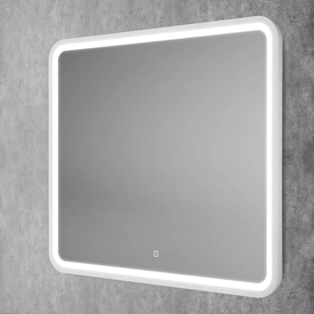 Зеркало с подсветкой Art&Max GENOVA AM-Gen-900-800-DS-F-White сенсорным выключателем
