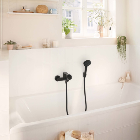 Смеситель для ванны Hansgrohe Rebris S 72440670 черный матовый