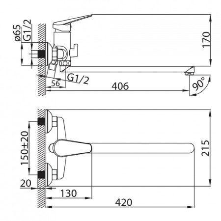 Излив Raiber RSG40
