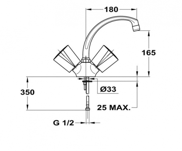 Смеситель для мойки Mofem Nova 140-2021-06