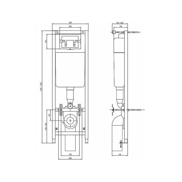 Комплект унитаз + инсталляция Ideal Standard Connect W880101