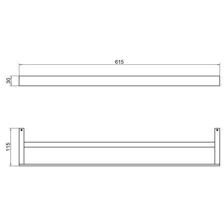 Полотенцедержатель двойной Timo Petruma 15256/00