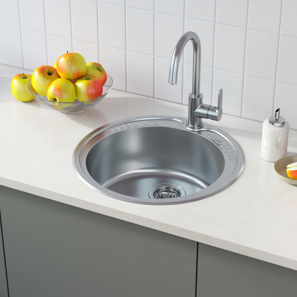 Мойка кухонная из нержавеющей стали IDDIS Suno (SUN49S0i77)