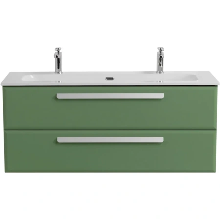 Тумба под раковину Cezares ECO-CER-N-1200-2C-SO-PS-P Фисташковый софт без ручек