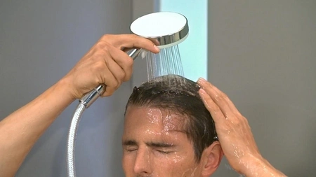 Душевая стойка Hansgrohe Crometta E 240 1jet Showerpipe Reno EcoSmart 27289000 хром