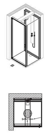 Душевой уголок Vitra Zest (90х90) 56930023000